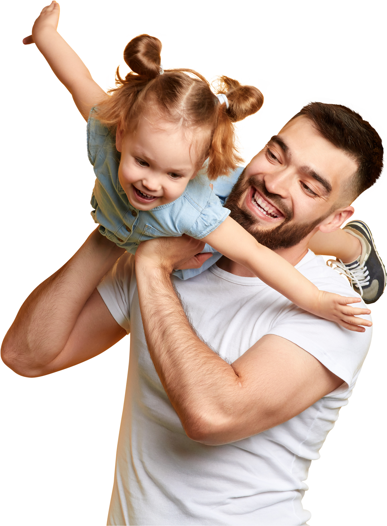 A happy McAllen family protected by term life insurance